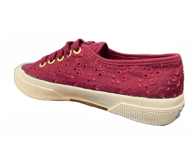 Custom Sneakers Superga 2750-sangallosatinw sneakers in pizzo S008C40 970 prune