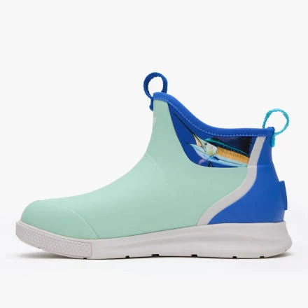 Black Rider Boots Xtratuf Men's 6 in Ankle Deck Boot Sport Guy Harvey - POOL SAILFISH