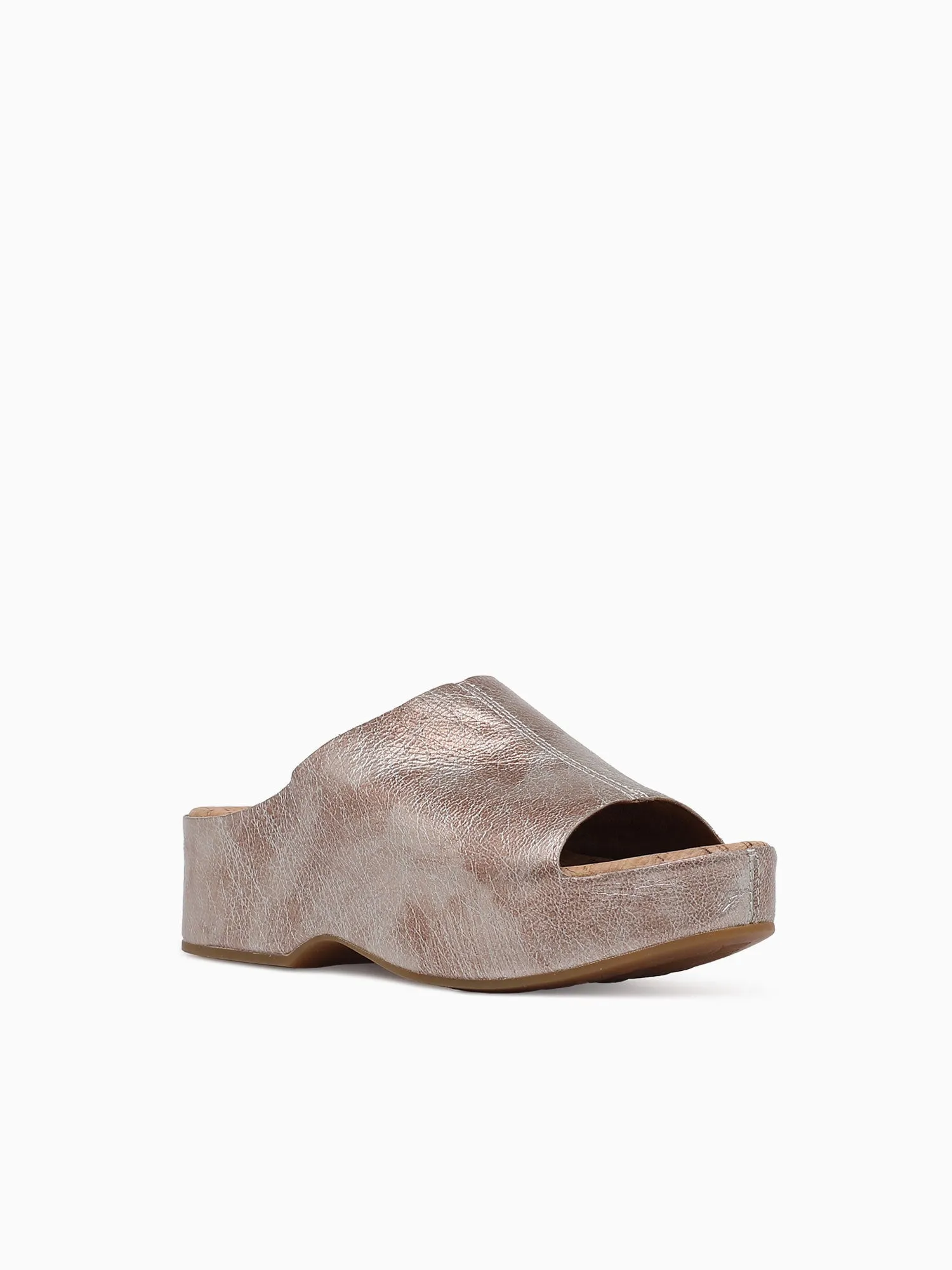 Yazmin Lt  Gold Met Leather Casual Fashion Shoes