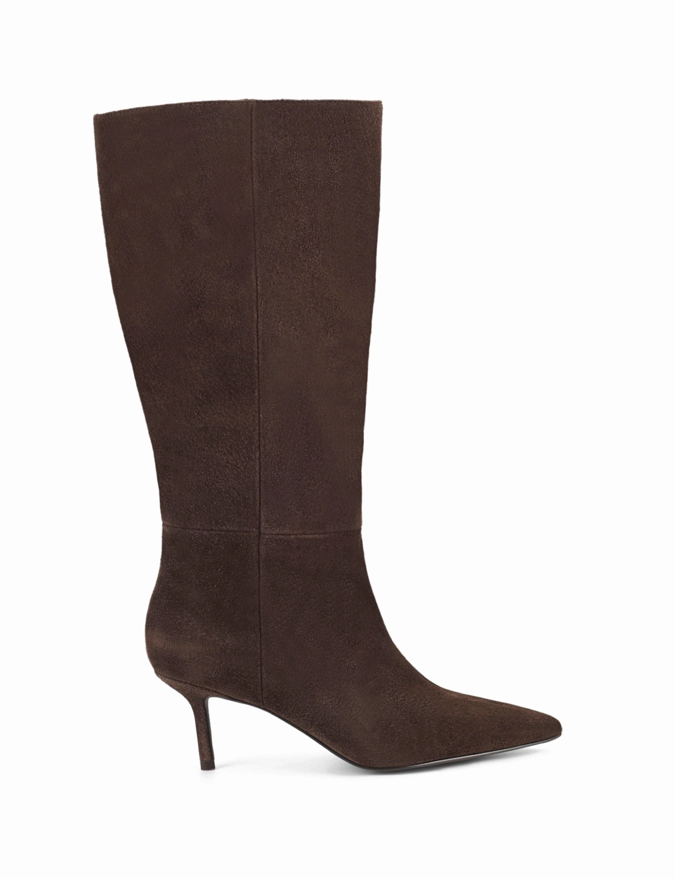 Yonita Long Boots - Chocolate Brown Suede Rain Boots