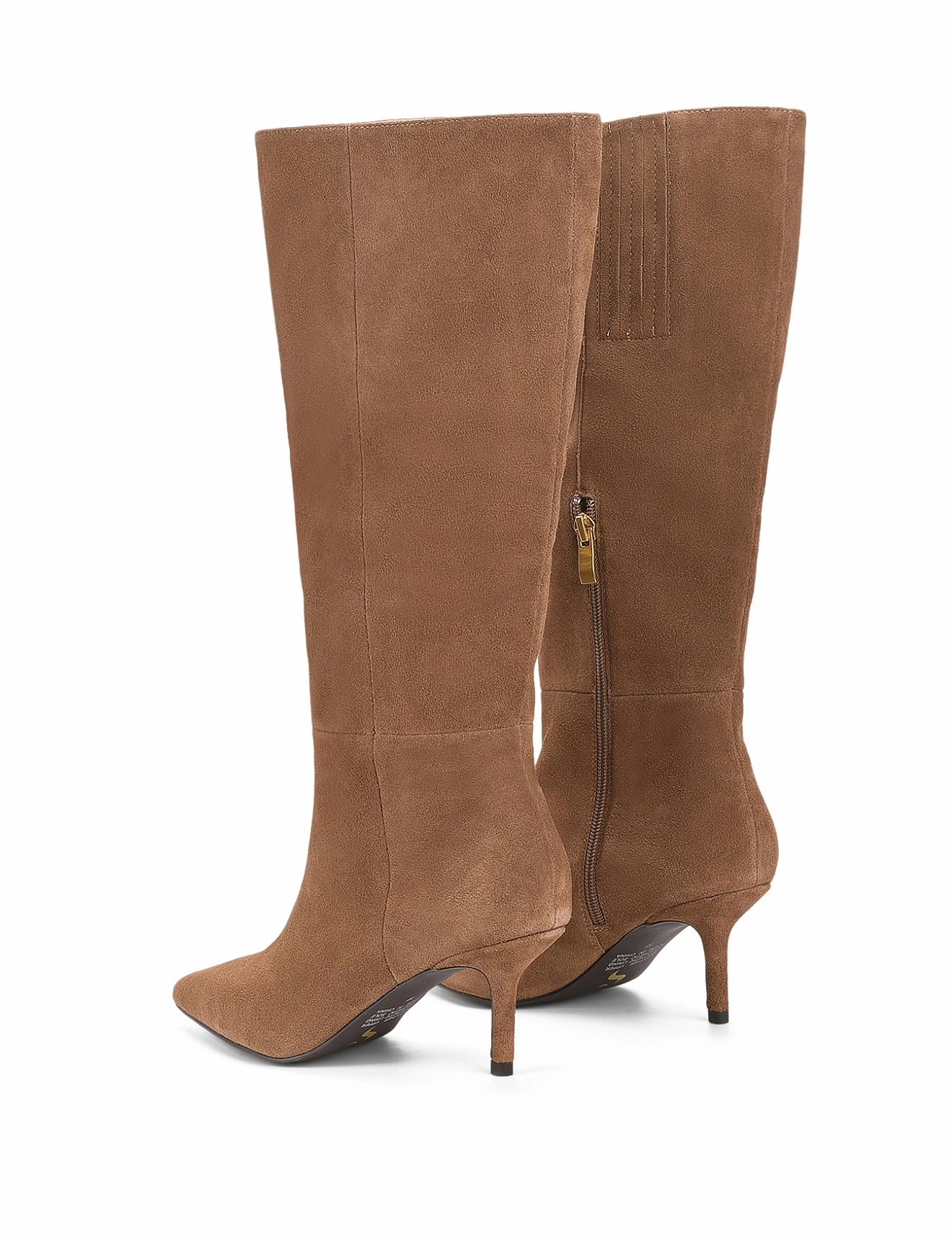 Yonita Long Boots - Tobacco Brown Suede Stylish Boots