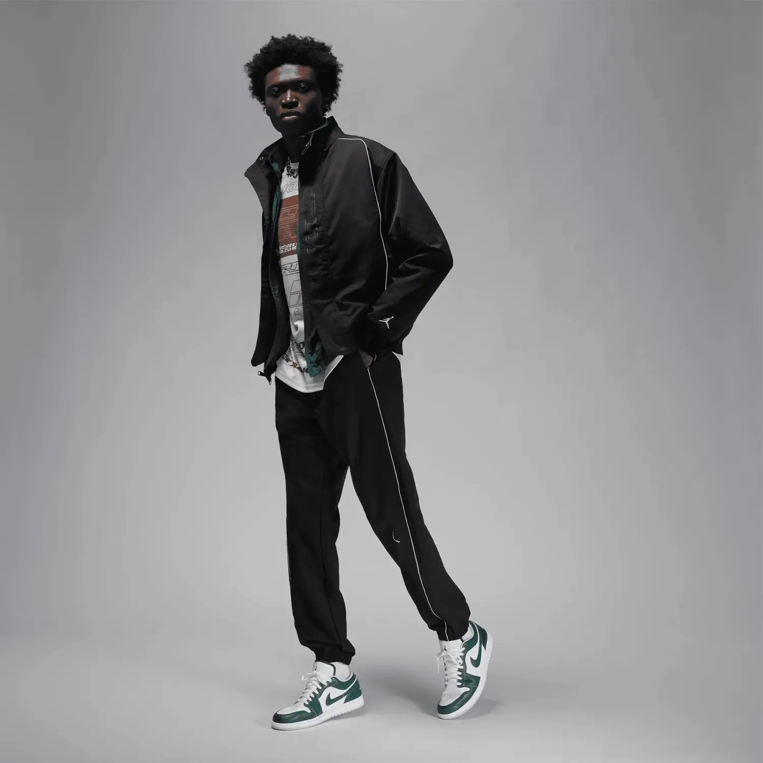 Rolling Stones Sneakers Men's Air Jordan 1 Low SE "Oxidized Green"