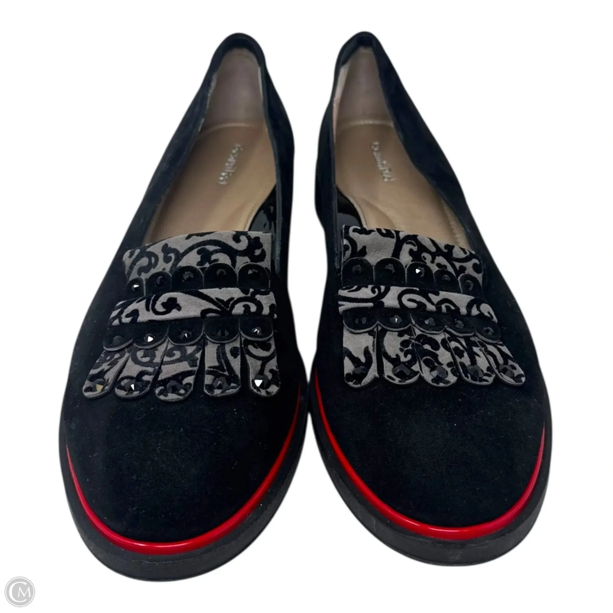 Elsie Kiltie Loafer Shoes Flats By Beautifeel In Black, Size: 11 Ballet Flats That Look Like Pointe Shoes
